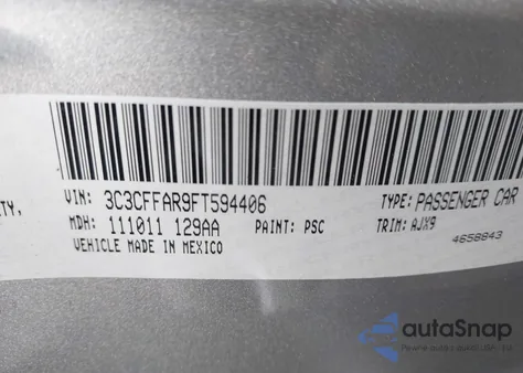 2015 Fiat 500 Pop из США, поврежденный, VIN 3C3CFFAR9FT594406